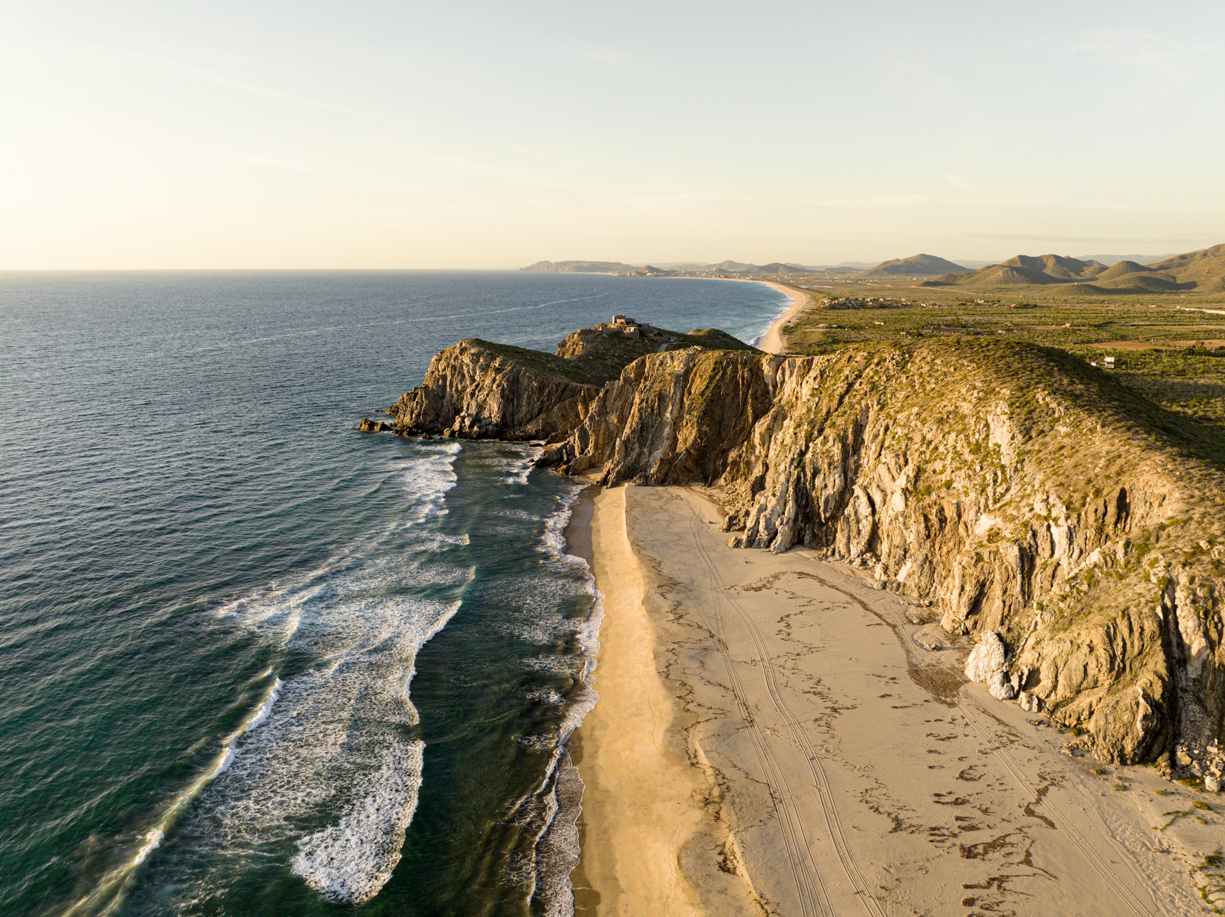 Cliffs and coastline near Todos Santos, Baja California Sur